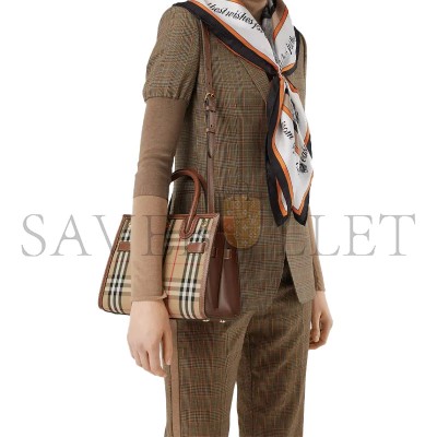 BURBERRY PLAID SINGLE-SHOULDER CROSSBODY TOTE BAG 8025267 (26*20*13.5cm)